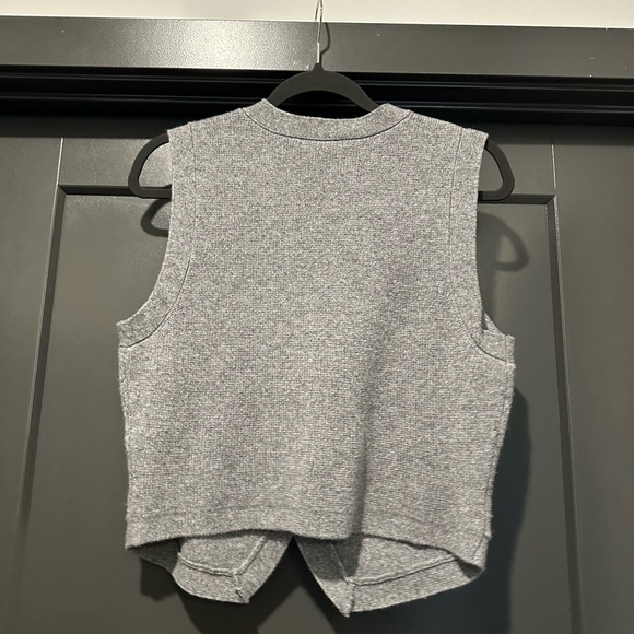 Madewell Gray Button-Up Vest - Picture 4 of 6